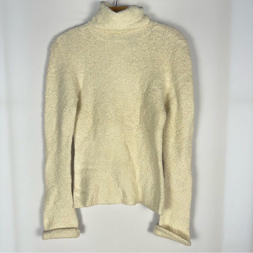 Moda International Cream Turtle Neck Sweater